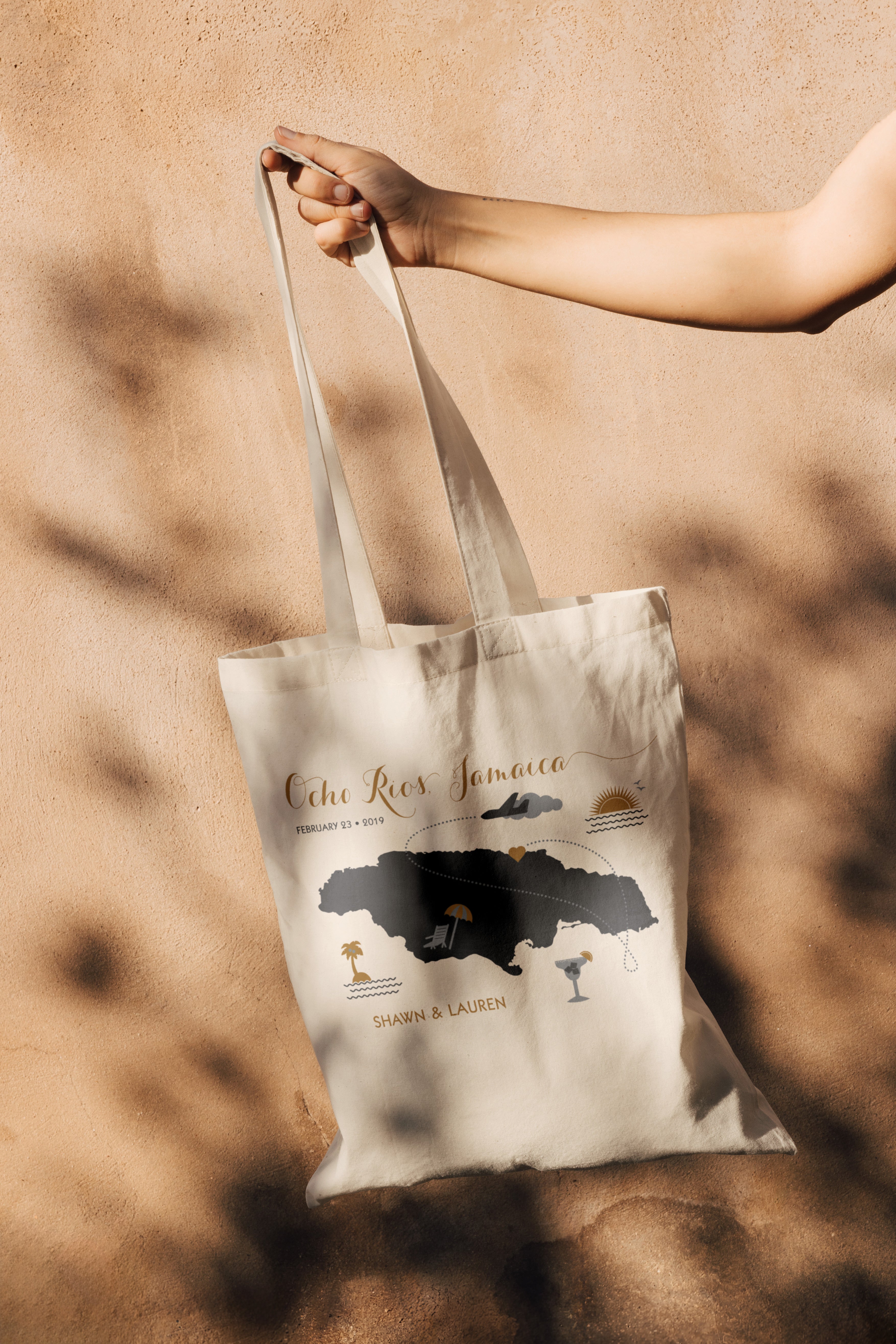 Custom Destination Wedding Bags