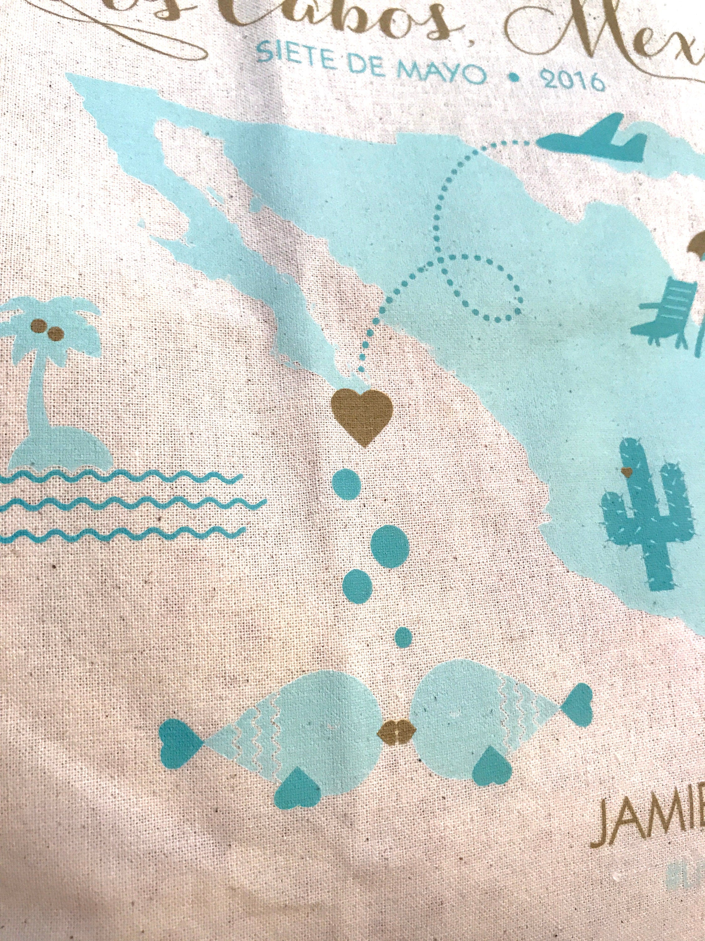 Ocho Rios, Jamaica - Custom Destination Wedding Welcome Tote Bag