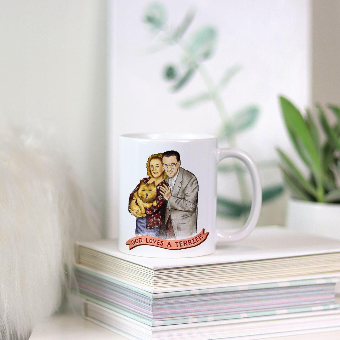 God Loves a Terrier Mug- Best in Show - Catherine O' Hara, Christopher Guest, movie quote, funny gift, humor, 11oz
